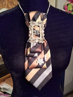 Amanti Upcycled Necktie Necklace